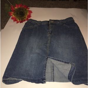 St John Bay Blue Jean Skirt
